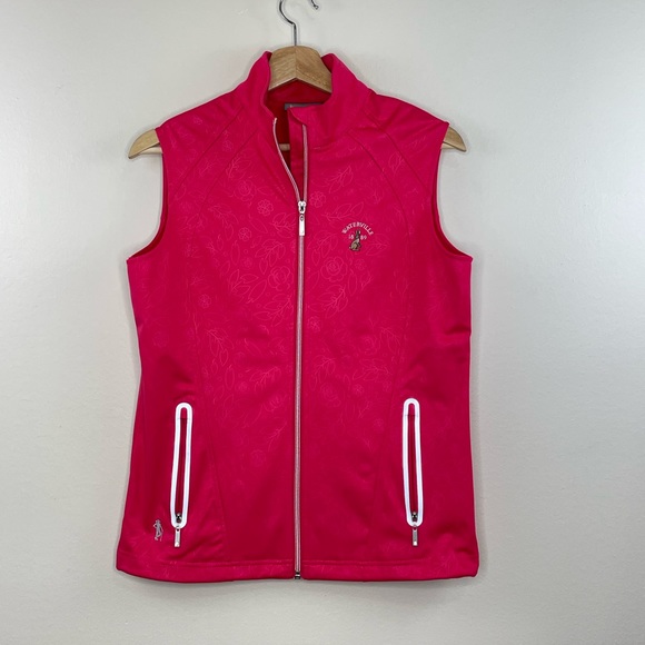 Glenmuir Pink Floral Print Golf Vest 